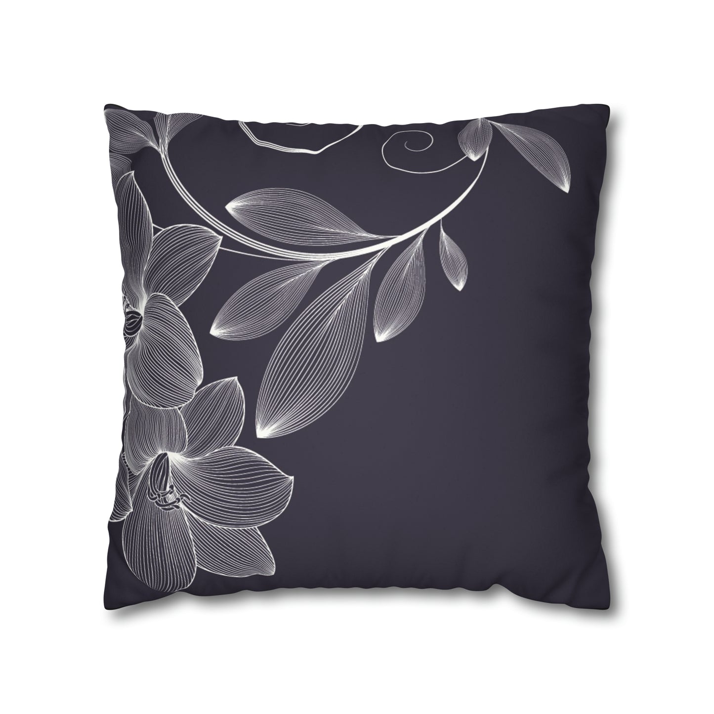 Faux Suede Square Pillow Case
