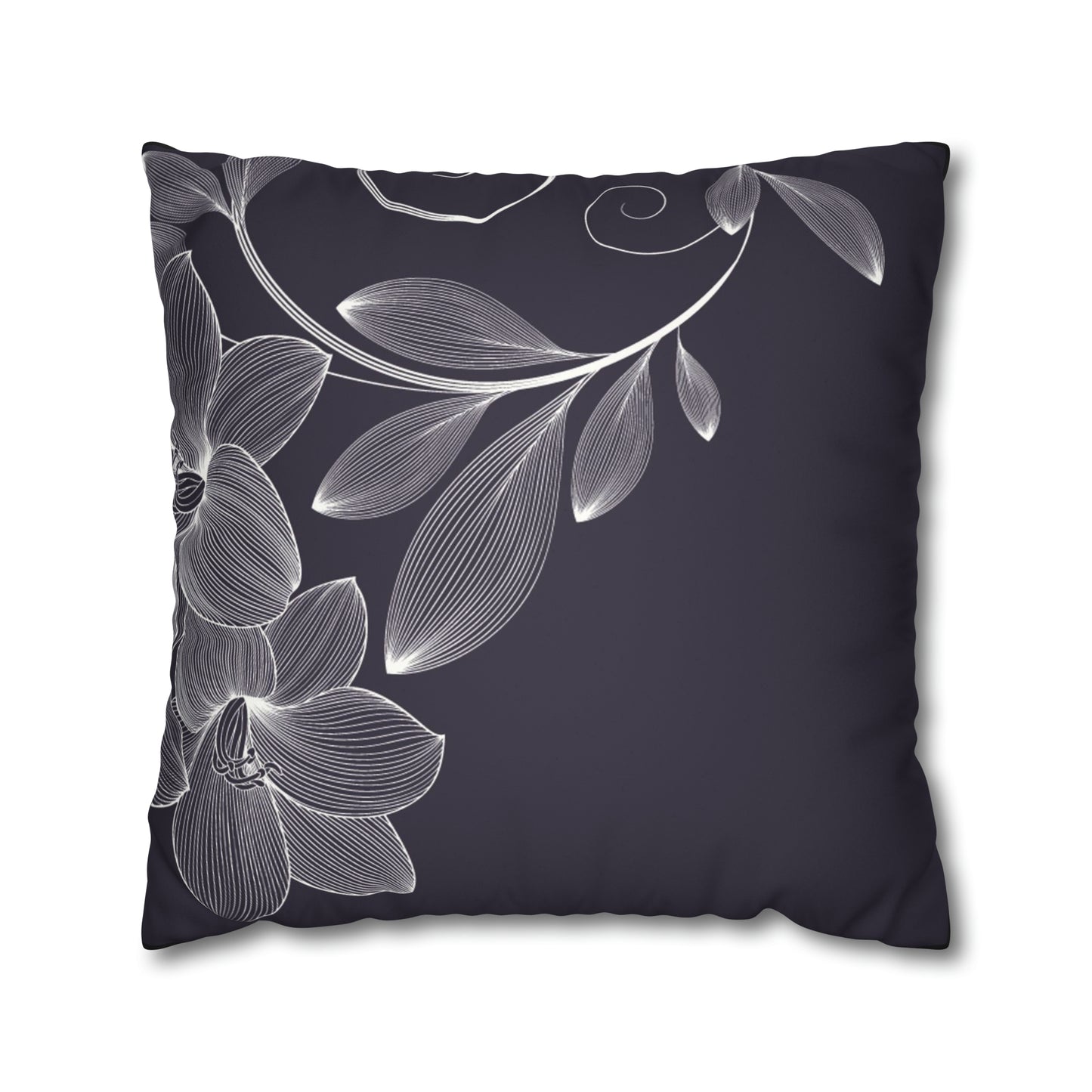 Faux Suede Square Pillow Case