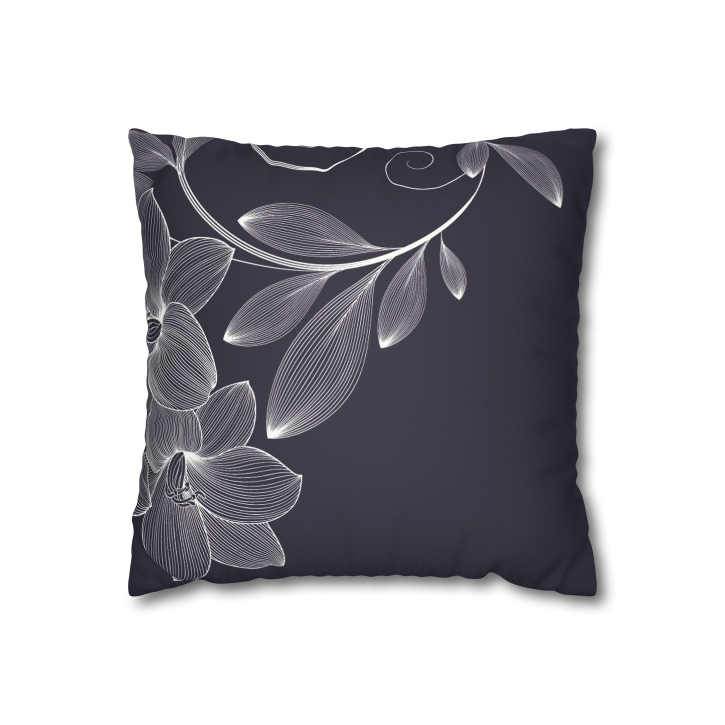 Faux Suede Square Pillow Case
